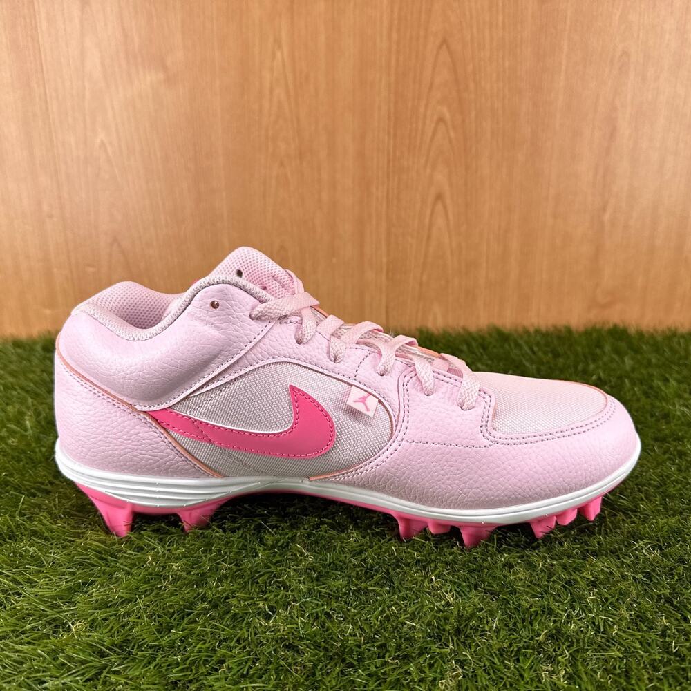 Jordan Stadium 90 Low TD Pink White Football Cleats HQ0210-600 Men's Size 11 - Picture 7 of 8